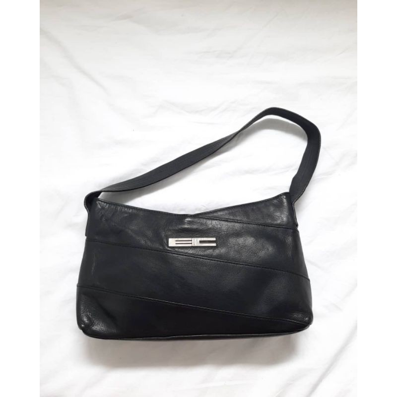 Enrico Coveri Italy Leather Shoulder Bag (Tas Kulit Enrico Coveri Italy Shoulder Bag Second)