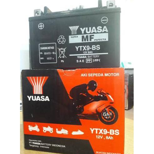 Aki / Accu motor Yuasa YTX9 Original kawasaki Ninja 250 fi