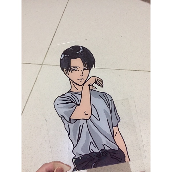 

acrylic anime painting levi attack on titan