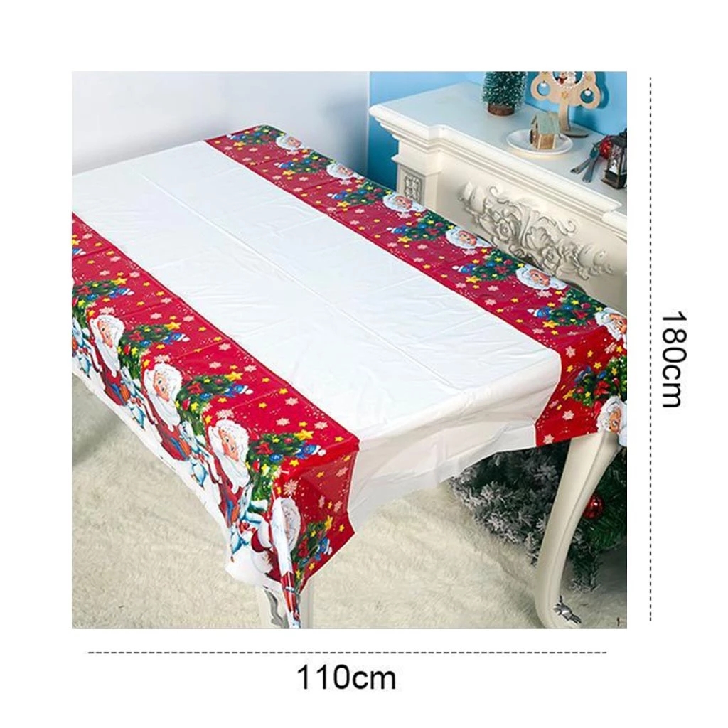 [Christmas Products] Cartoon Pattern Christmas Party Disposable Tablecloth