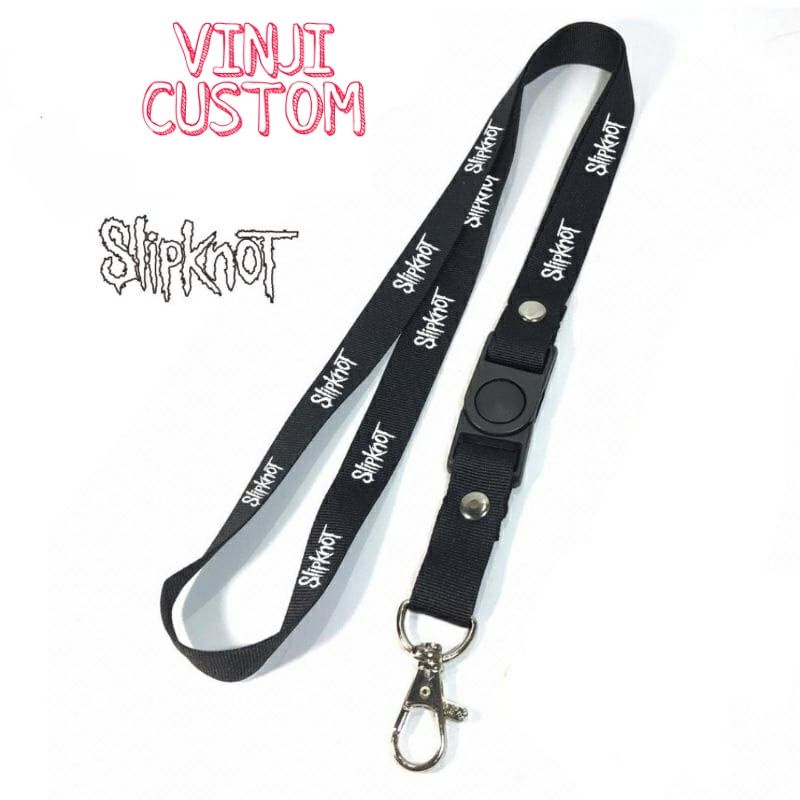 

Lanyard SLIPKNOT tali lanyard BAND gantungan kunci name tag id card kartu nama / tali lanyard gantungan leher