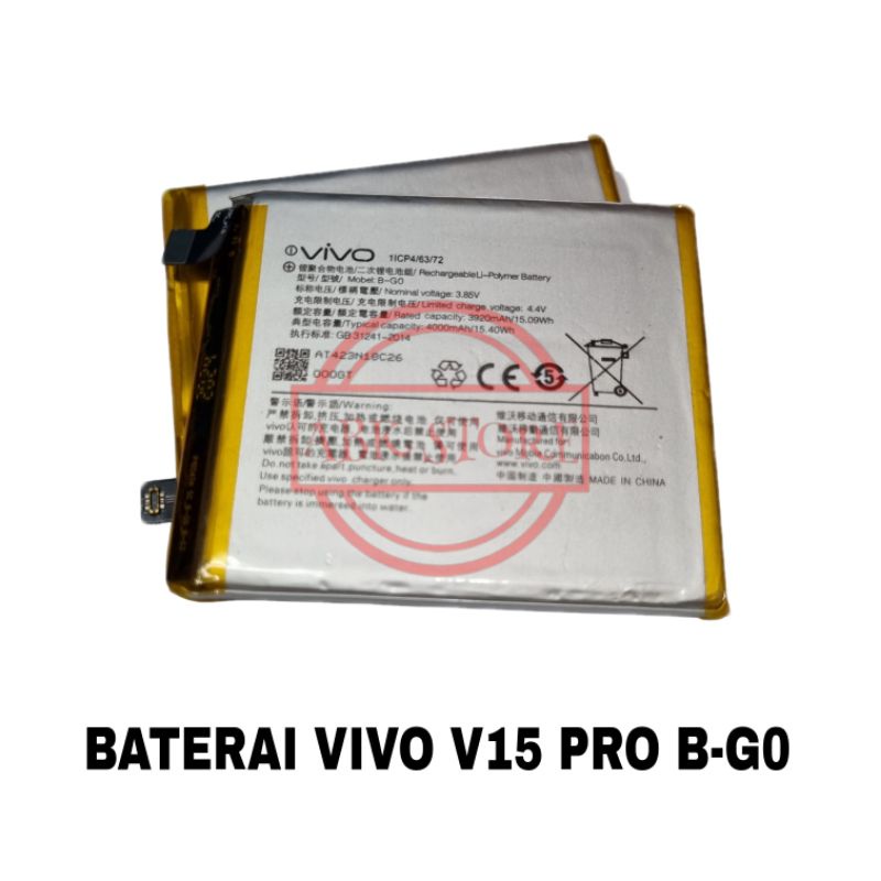 BATRE BATERAI BATTERY VIVO B-G0 FOR V15 PRO ORIGINAL