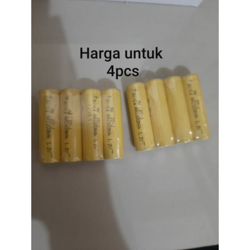 Harga per 4pcs Batere AA / AAA Rechargeable Battery AAA Baterai Charge AA Batre Charge