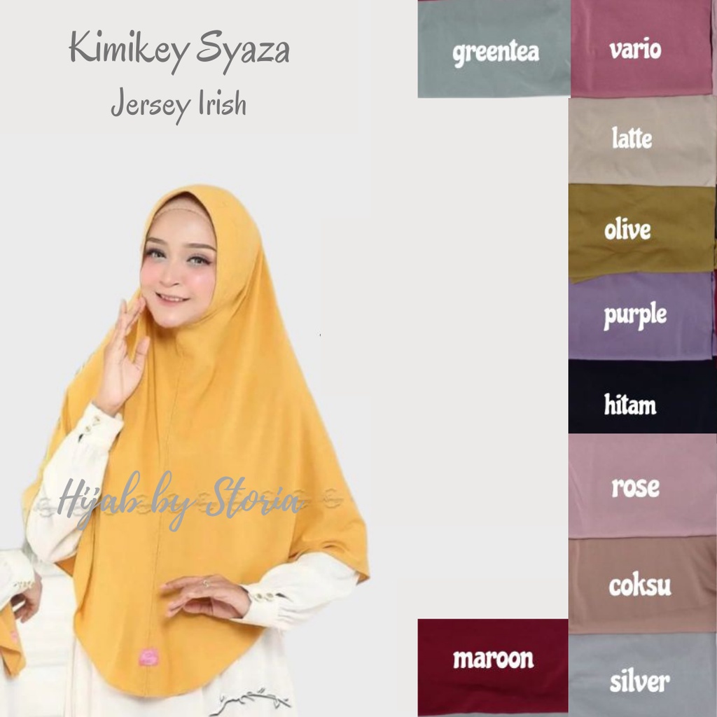 JILBAB INSTAN KIMIKEY BERGO SYAZA ORIGINAL by Kimikey Hijab Instan
