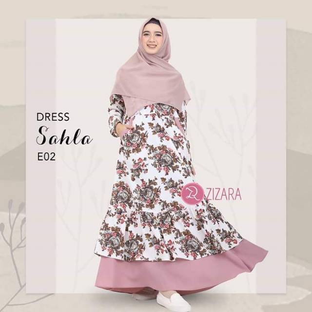 Gamis syar'i Branded Jasmine & Zizara (paket 3 gamis)