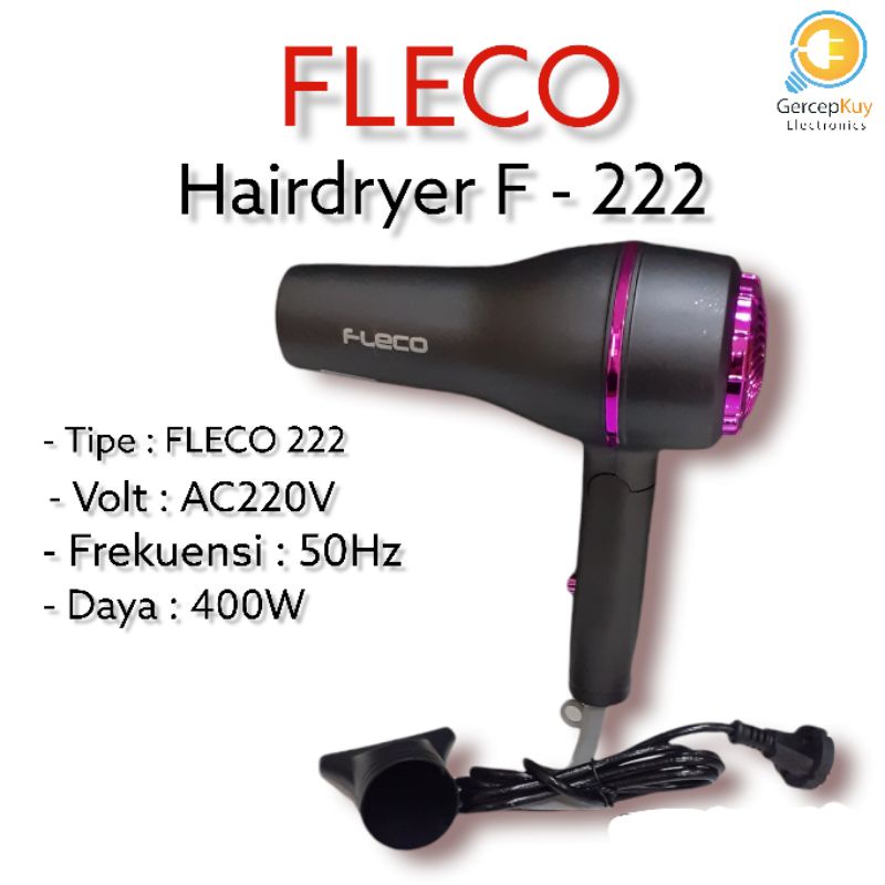 Hairdryer / Pengering Rambut FLECO F - 222