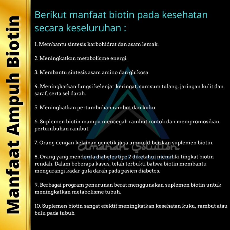 [100% ORIGINAL] PURITAN'S PRIDE BIOTIN 10.000 mcg | SUPLEMEN PENUMBUH RAMBUT | SUPLEMEN PENUMBUH BREWOK AMPUH