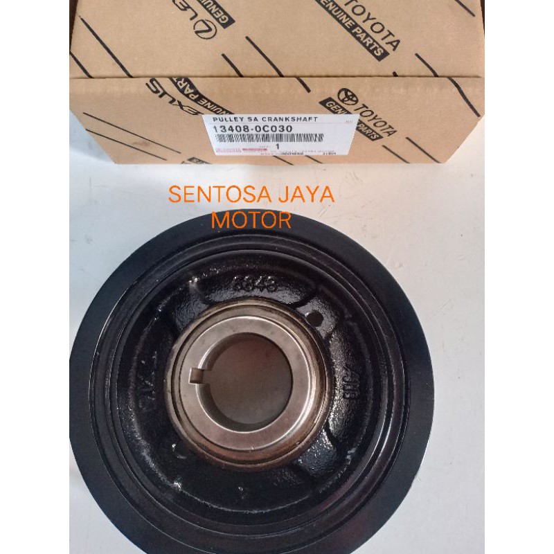 PULLY PULLEY CRANKSHAFT KRUK AS INOVA INNOVA LAMA ASLI 13470-0C030 ORIGINAL