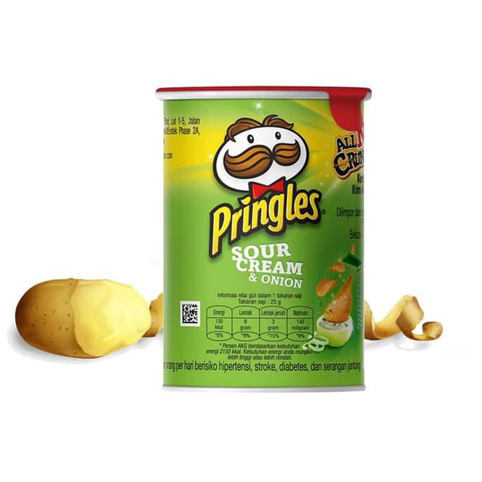 

PRINGLES SNACK KERIPIK KENTANG SOUR & CREAM 42gr - POTATO CHIPS MINI