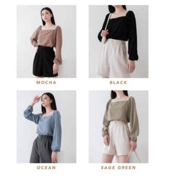 Hebe Long Sleeve Korean Top ,,.