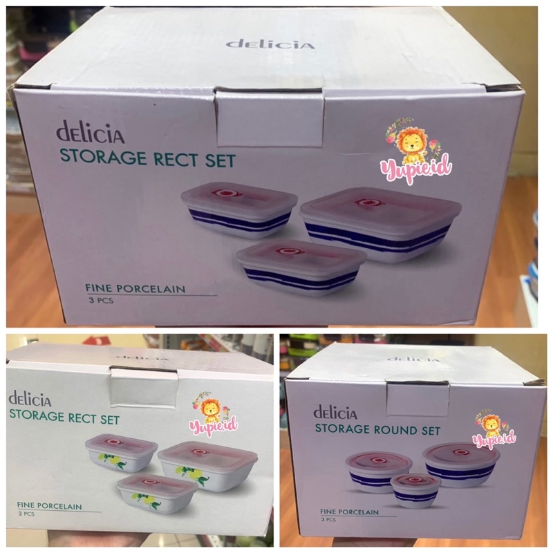 informa delicia porcelain storage food gift set