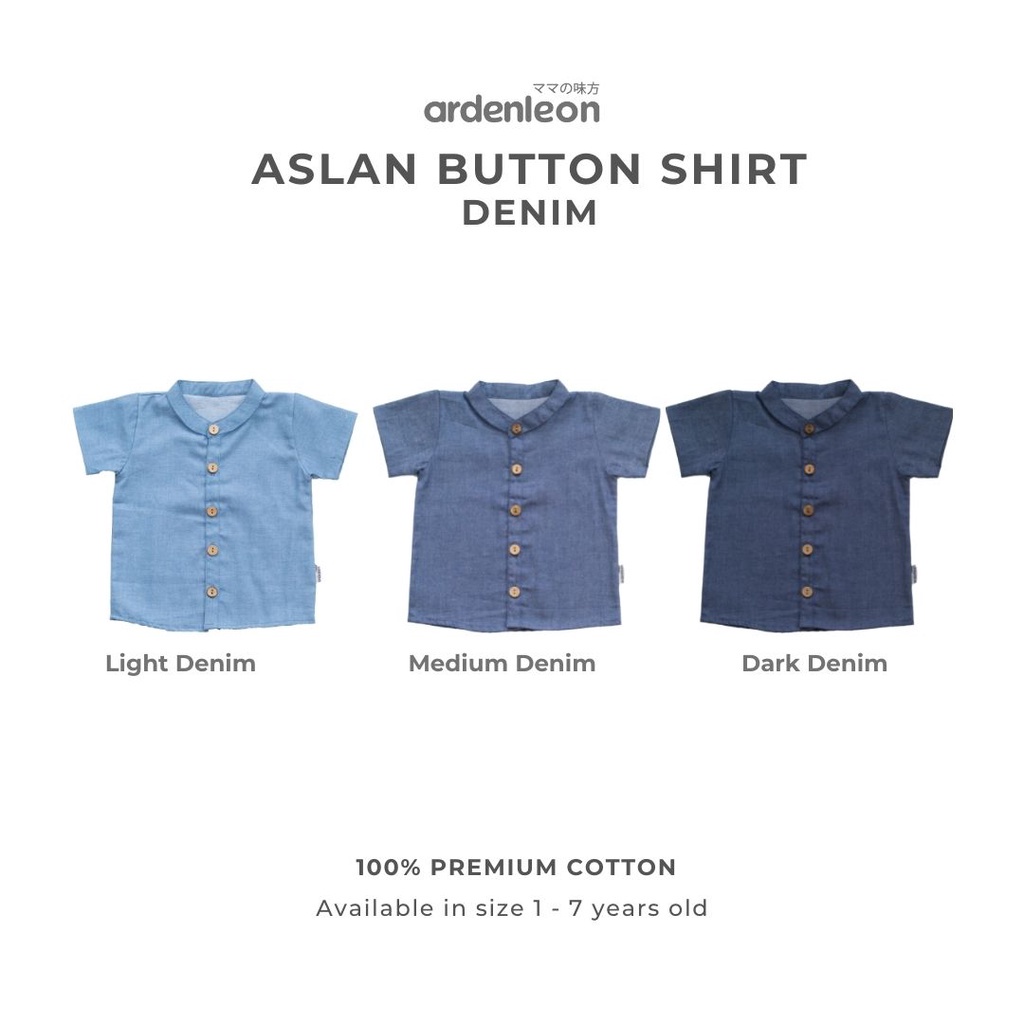 Ardenleon Denim Aslan Atasan Anak (1-7 Yr)