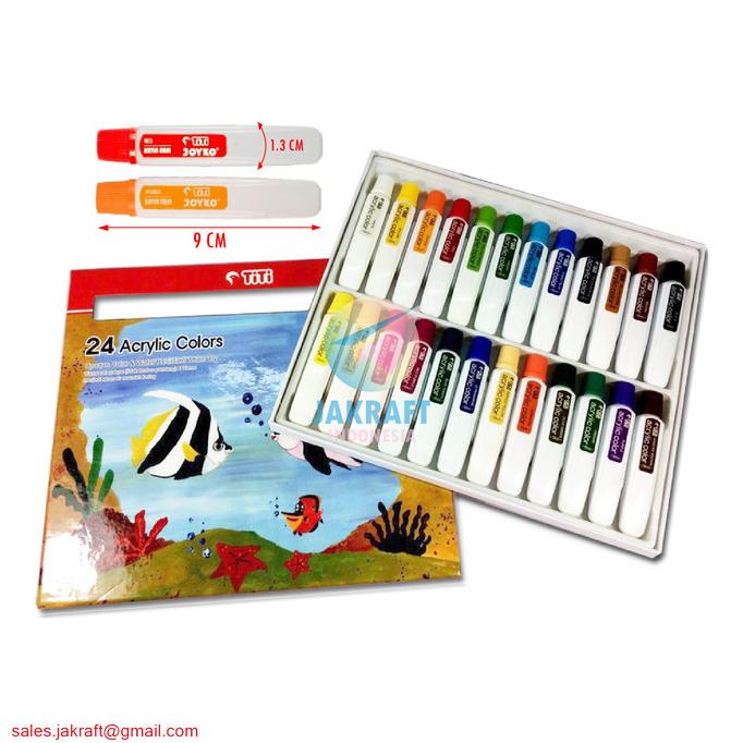 

BISA COD Cat Lukis Akrilik Acrylic Paint Set 24 Warna TITI ACC-12ML-24/CAT AKRILIK SET/CAT AKRILIK SET 24 WARNA/CAT AKRILIK PASTEL/CAT AIR/CAT AIR LUKIS SET/CAT AIR GIOTTO/KUAS LUKIS 1 SET/KUAS LUKIS KECIL/KUAS LUKIS LENGKAP/KANVAS LUKIS/KANVAS LUKIS