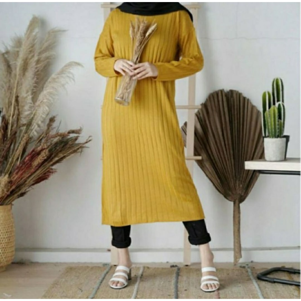 Tunik Rajut premium panjang 90cm