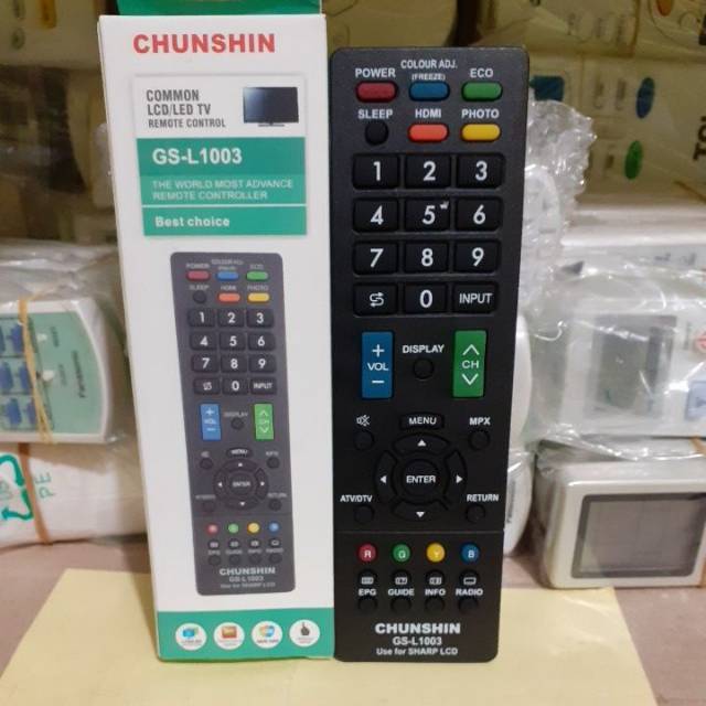 REMOTE REMOT TV MULTI KHUSUS TV LCD LED SHARP AQUOS TANPA SETTING/PROGRAM