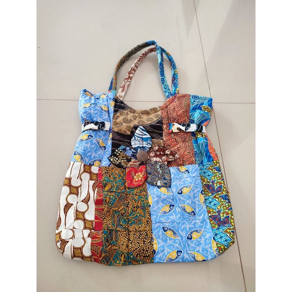 TOTE BAG BATIK SABUK SAMPING RESLETING