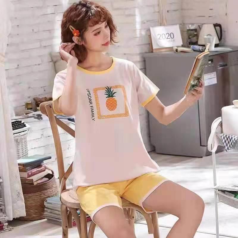 Piyama Import Murah / Piyama Wanita Dewasa / Baju Tidur Wanita / Setelan Hotpant C09-B1