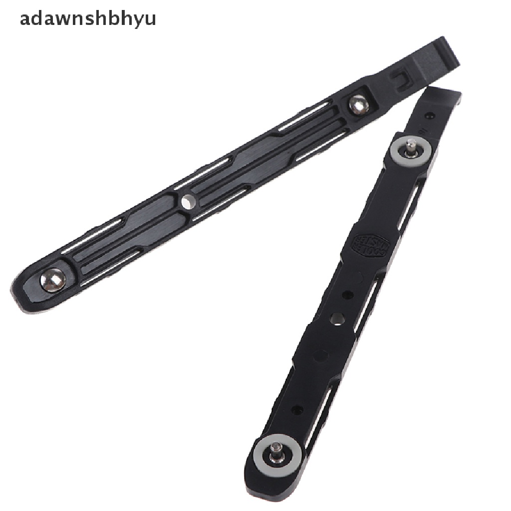 Adawnshbhyu 1pasang Rel Plastik Mounting Hardis Sasis Hitam Baru Untuk Cooler Master