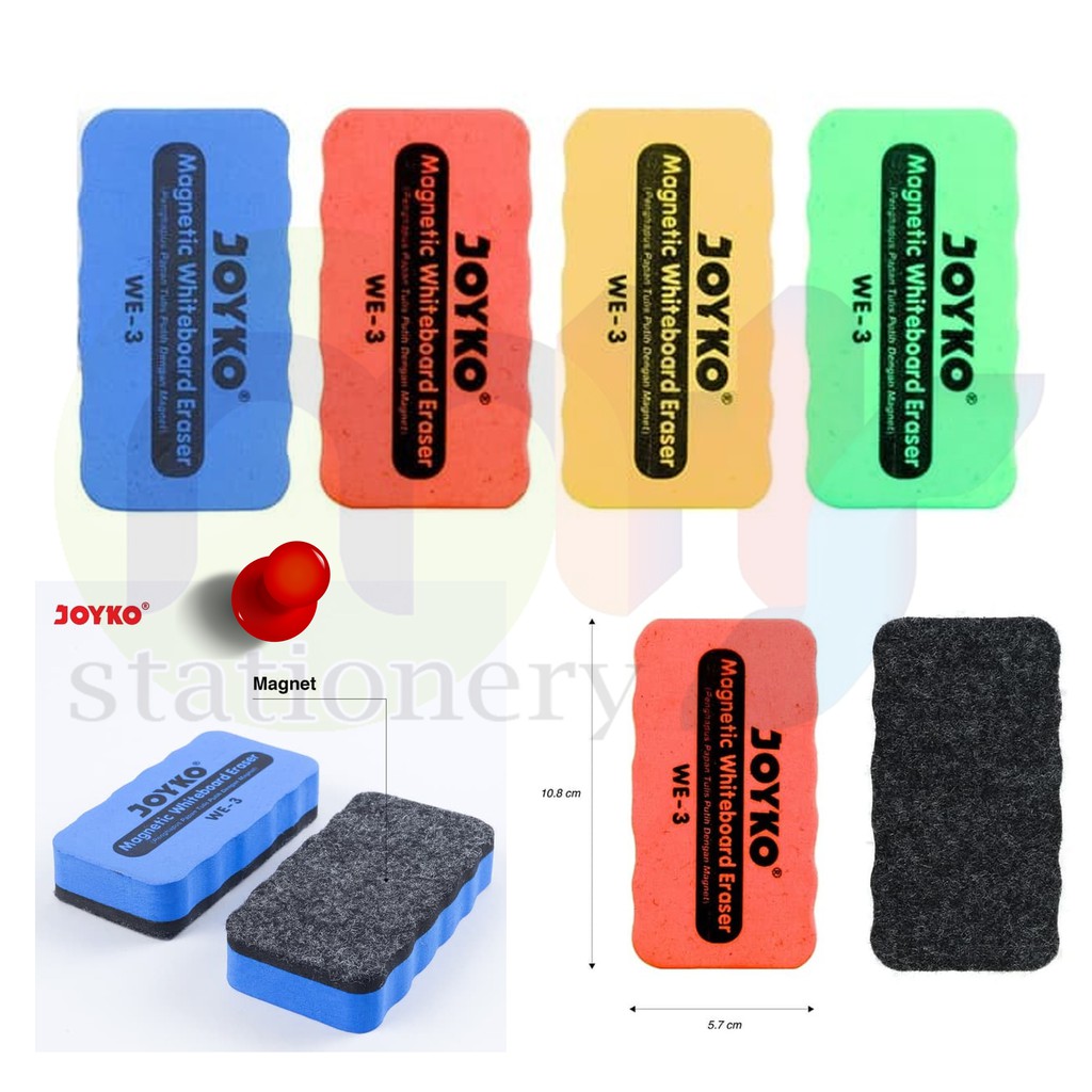 

Whiteboard Eraser Penghapus Papan Tulis Putih Joyko WE-3 Magnet