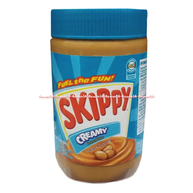 Skippy Creamy Selai Kacang 500gr Peanut Butter Cocok Untuk Roti Kue Skipy Skipi Jar