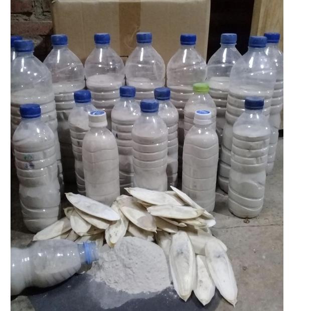 ➮ Tepung Kulit Sotong Halus kemasan 1 kg -proses cuci bersih/ Tepung Sotong Campuran Pakan Ternak Ka