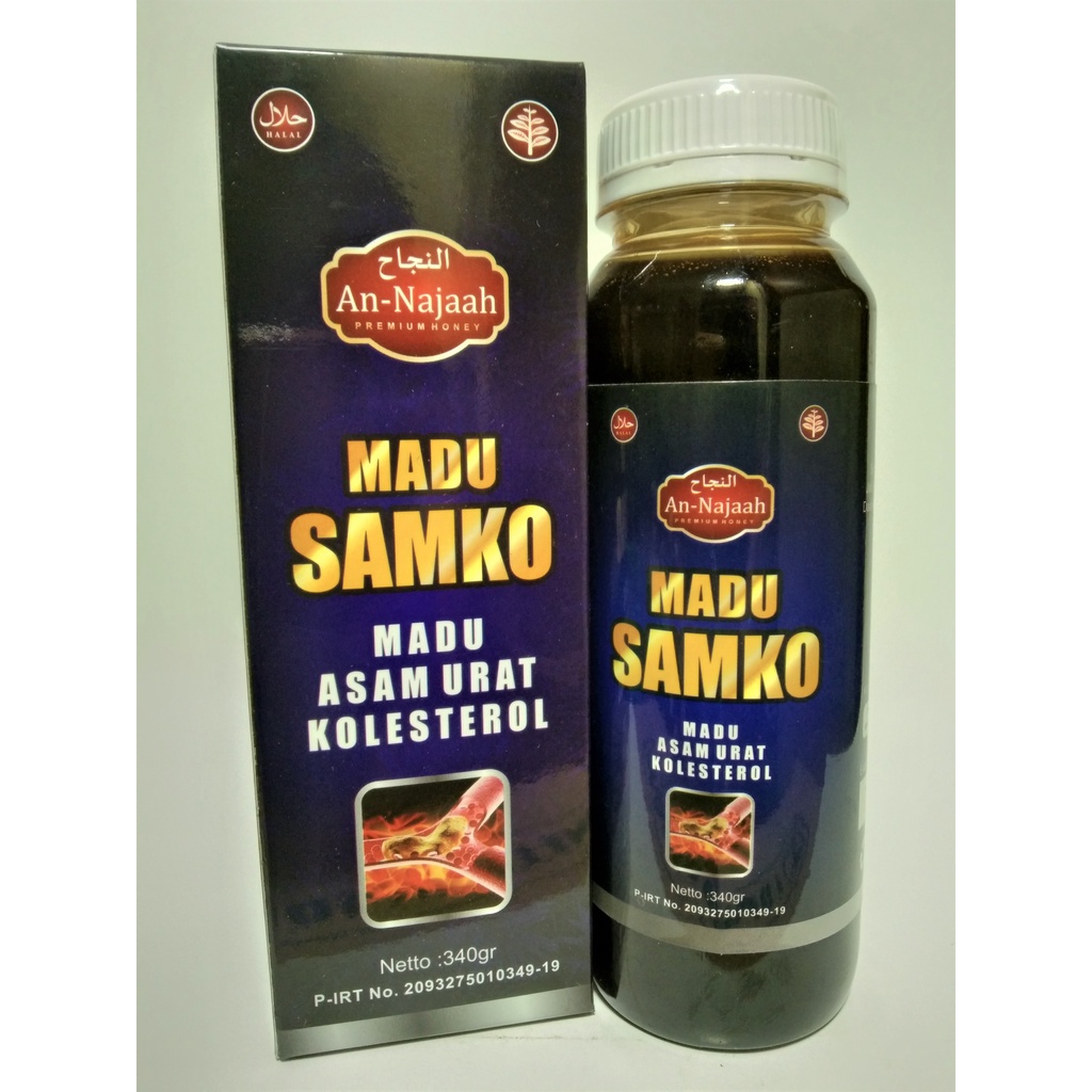 Madu Samko Madu Asam Urat Kolesterol 330 Gram | GRATIS 1 SACHET JAHE MERAH AMH