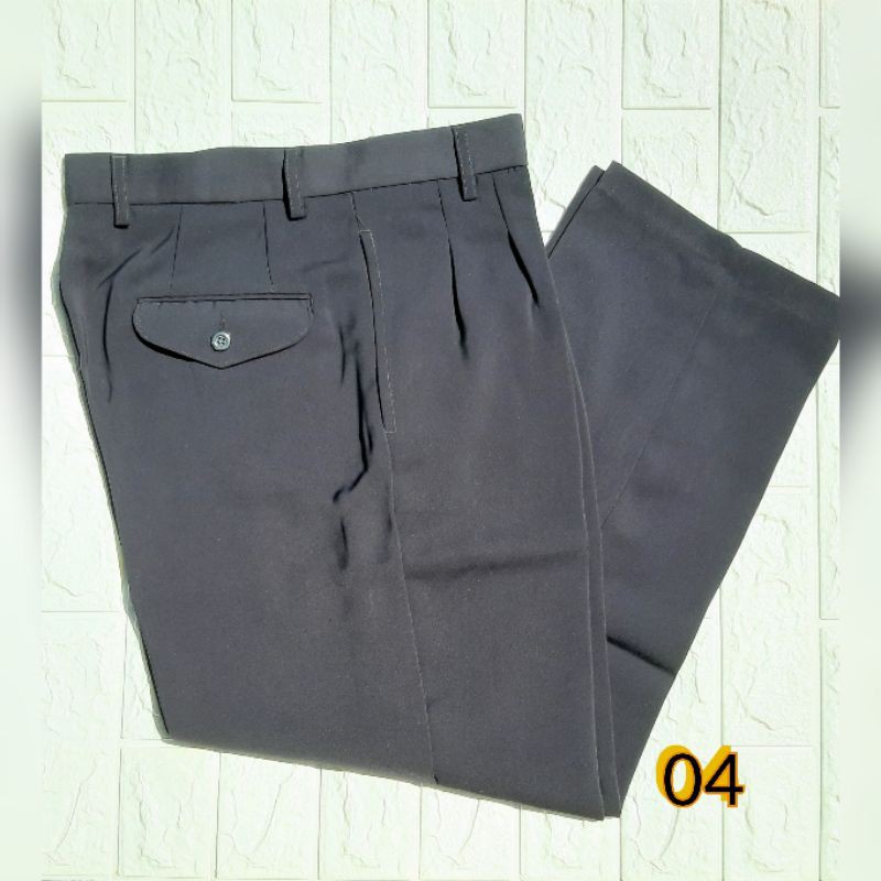 COD CELANA BAHAN REGULER KANTORAN WARNA HITAM SIZE 27 - 38