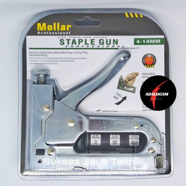 

Mollar Staples Gun Tacker 3 In 1 / Staple Jok Tembak Hekter 3 Way