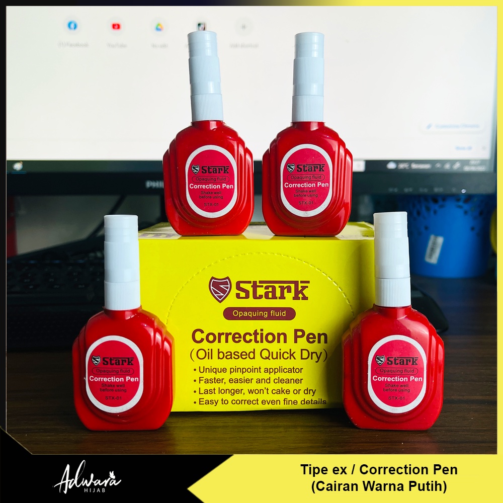 

Tipe X correction pen MONTANA / Tip ex STARK Kemasan Merah