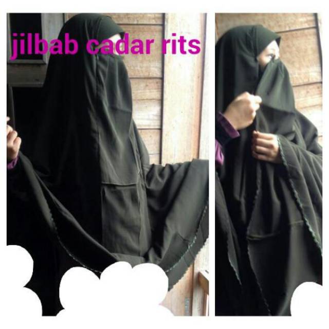 Jilbab cadar rits