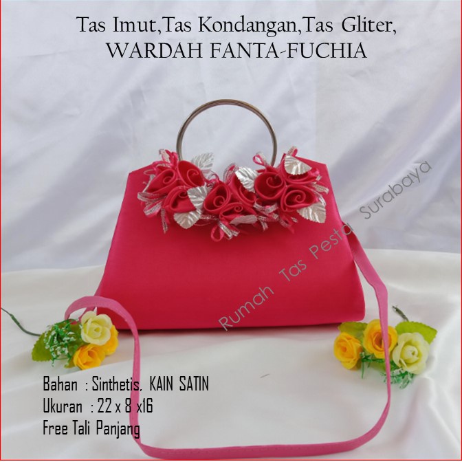 TAS PESTA SATIN WARDAH MODEL CLUCTH DAN SELEMPANG BEST SELLER TERLARIS