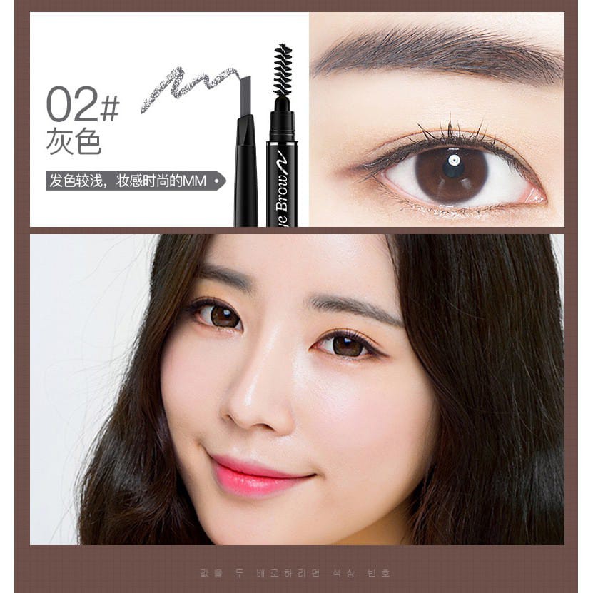 HK789-Lameila 7 Colors Double Heads Eyebrow Pencil Lasting Eyebrow Pen (Waterproof)