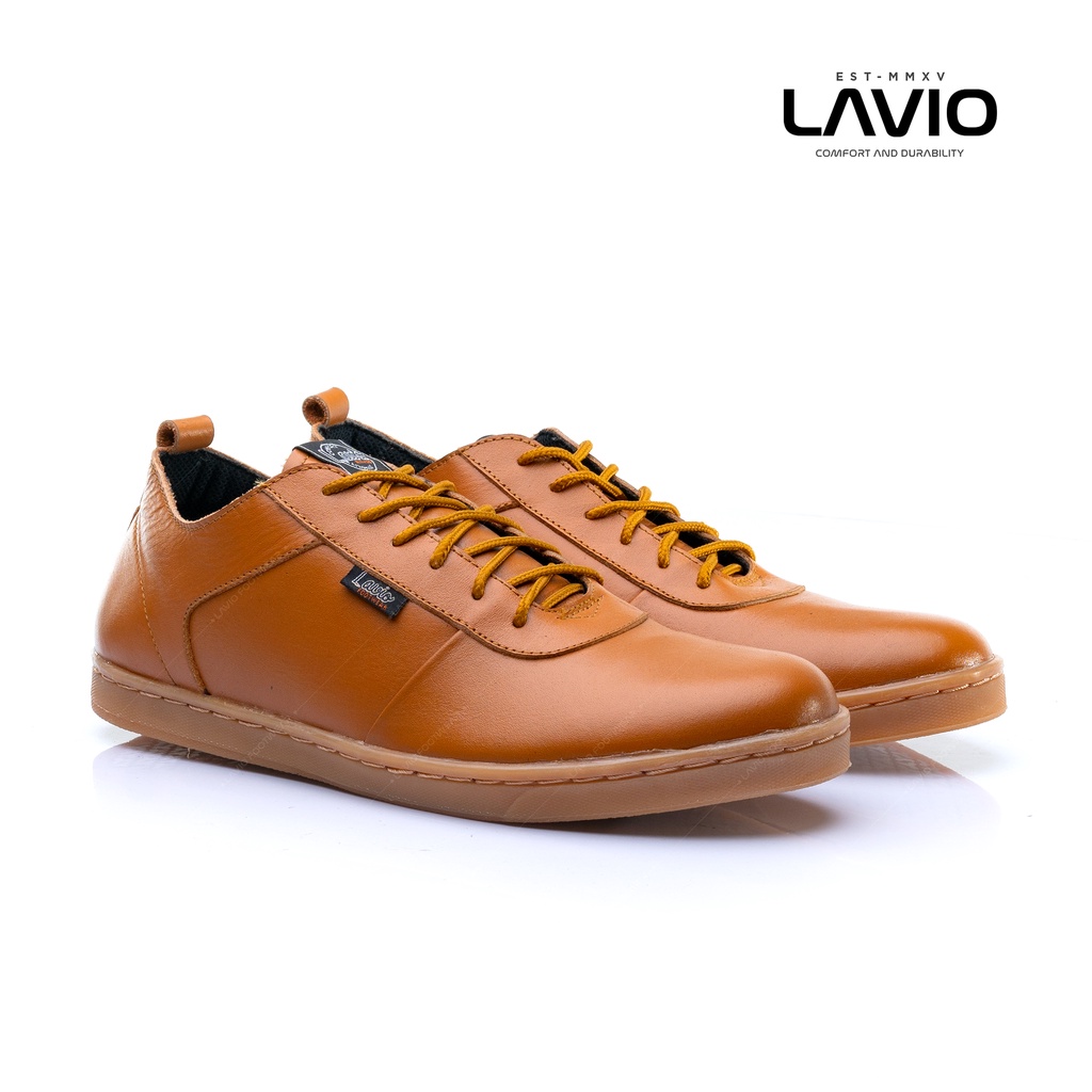 Sepatu Sneakers Pria Casual Original Keren 2022 Lavio Felix Kulit Asli