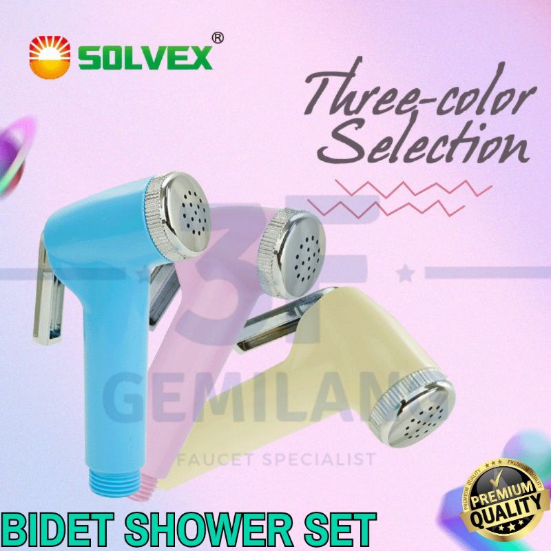 SOLVEX - JET SHOWER TOILET SET WARNA - WARNI ABS+CHROME HIGH QUALITY