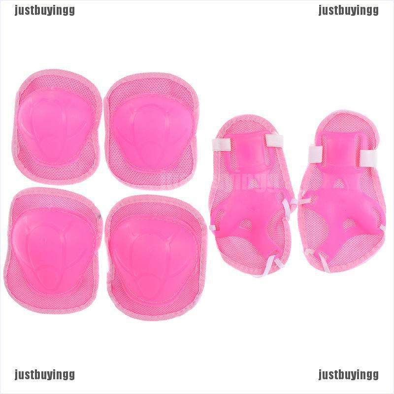 JB✪ 6PCs/Set Children Knee Elbow pads Sets Bicycle Skateboard Wrist Knee Protector