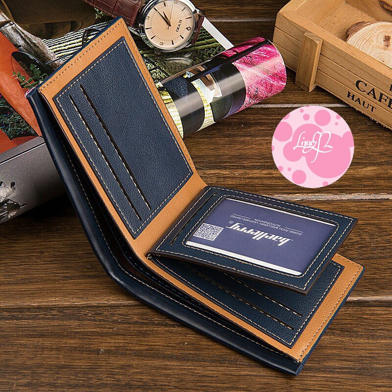 Dompet cowo - Dompet Baellerry Pendek Cowok Kulit Premium Import - Dompet Baellery Lipat Model Garis