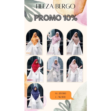 Diskon 10% Bergo Heeza by Alfasa Hijab