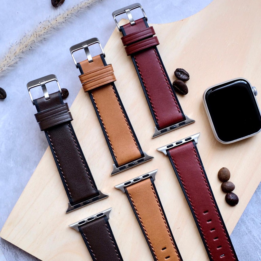 TALI JAM Tangan 22mm  KULIT SAPI ASLI Voyage Store Leather aksesoris strap apple watch 2 S3 galaxy