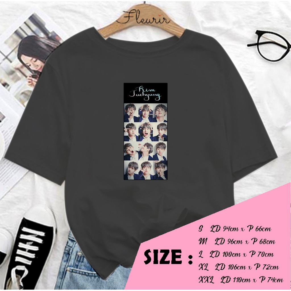 FLEURIR - KAOS TAEHYUNG PHOTO WANITA DEWASA LENGAN PENDEK TEE UNISEX WANITA