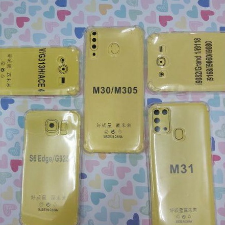 OBRAL..!!! Silikon Bening Anti Krek Samsung V i9082 M30s M31 S6Edge S9 Plus S10 S10lite