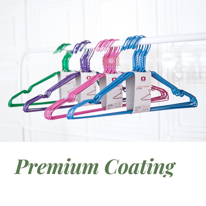 Hanger Coating Anti Karat isi 10pcs - Gantungan Baju