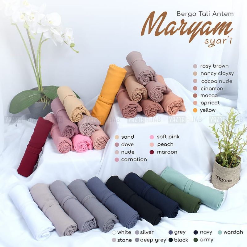 Hijab / Bergo Antem Maryam Syari