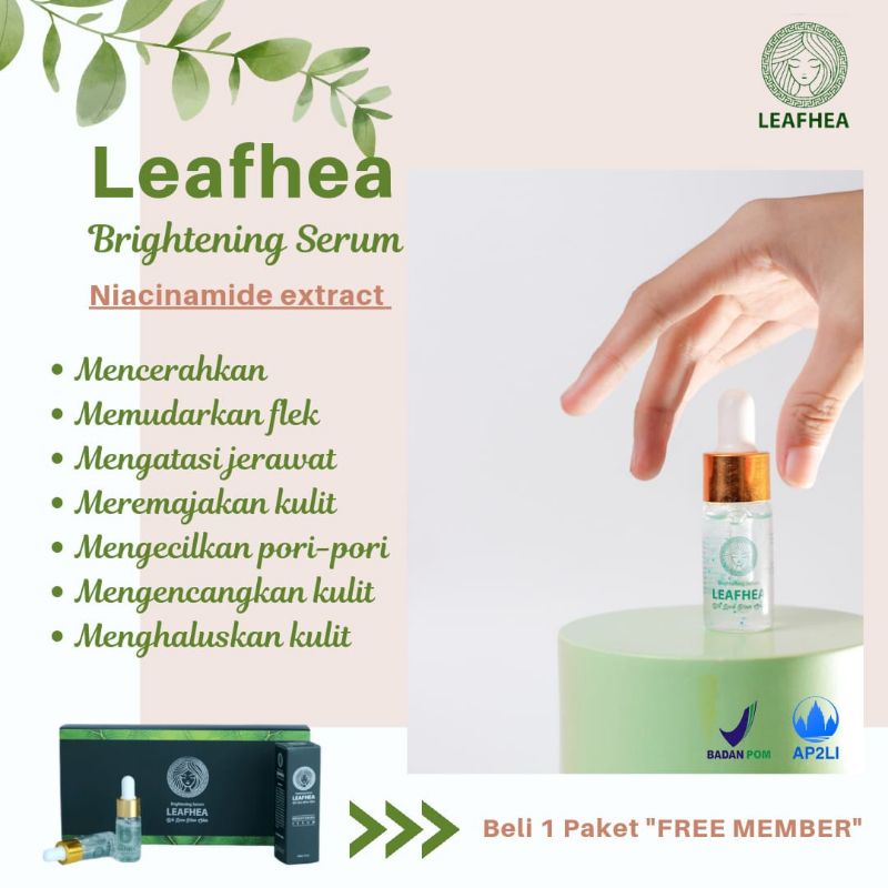 Leafhea Serum Wajah/Paket Glowing Leafhea