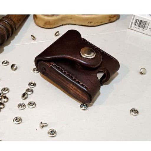 Tempat Korek Zippo Kulit Asli Tempat Korek Zippo Design Terbaru Jahit Tangan Manual atau Hand Made