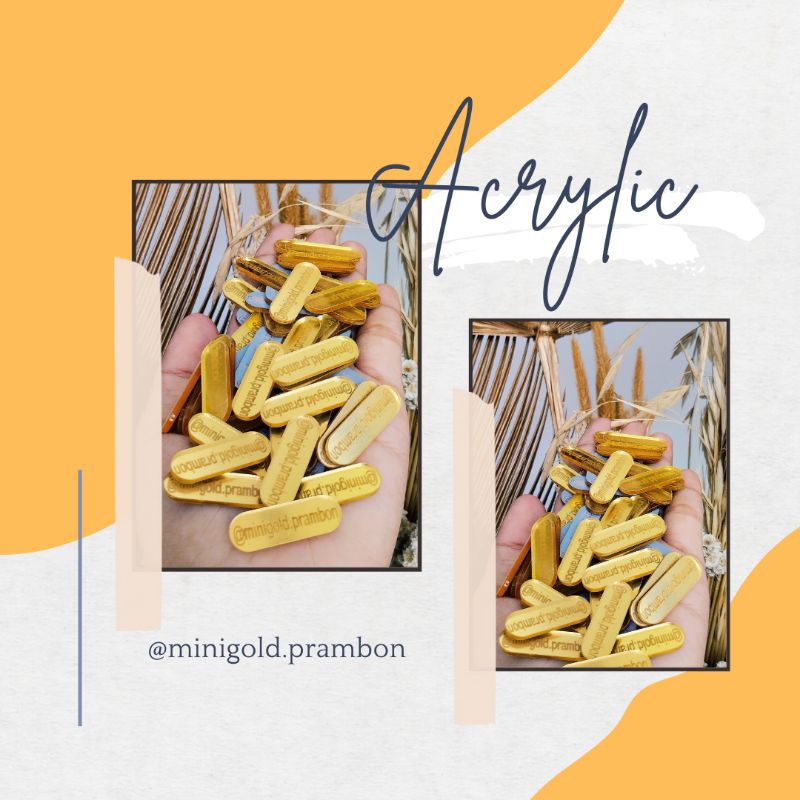 

Label acrylic GOLD