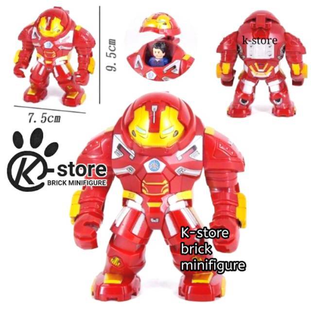 Lego hulk buster hulkbuster mark 49 hulkbuster  maxifigure with bruce banner avengers infinity war