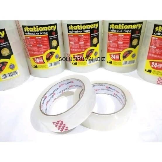 

Perpcs NACHI ISOLASI 24mm X 72y Lebar 24 Mm Bening Transparan CLEAR