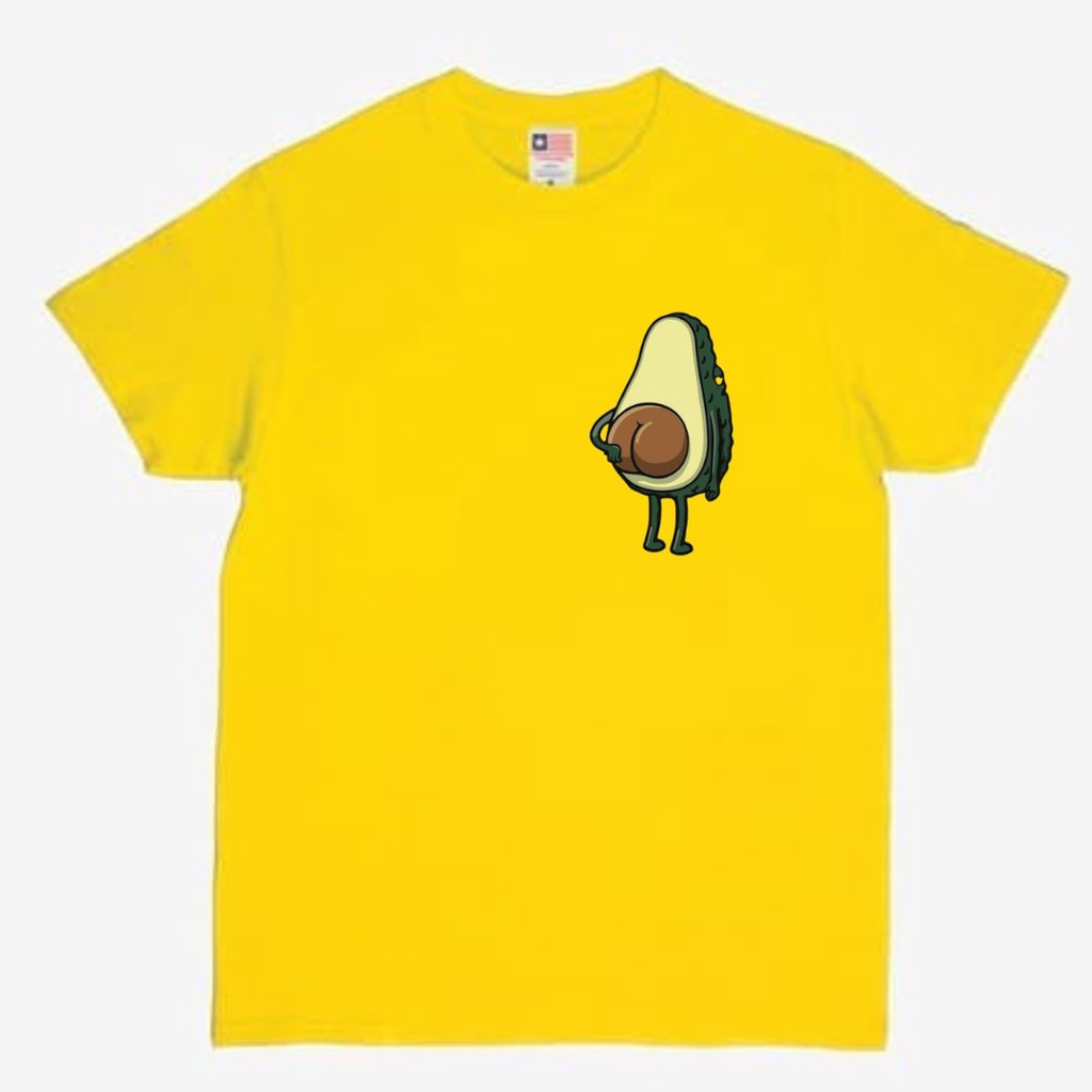 Clothing May - Kaos Avocado Cute Kaos Koas Dewasa Anak Karater Distro Kekinin T Shirt Tshirt T-Shirt Premium Murah Unisex Wanita Perempuan Pria Laki-Laki Cowok Cewek Bahan Cotton Combed 30S Katun Kombed Sablon Dtf Murah Premium Oversize Kaus Oblong