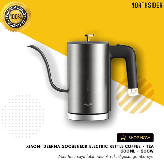 Xiaomi Deerma Gooseneck Electric Kettle Coffee - Tea 600Ml - 800W Terlaris