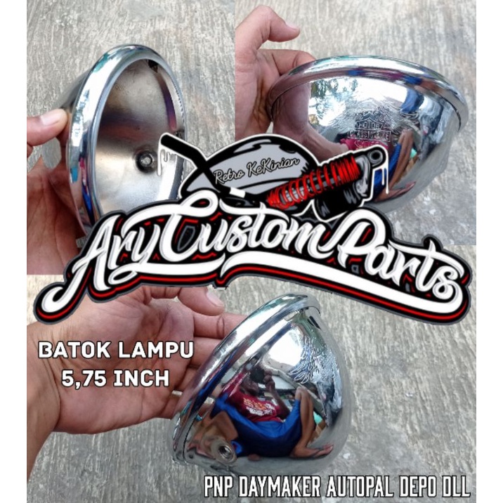 Batok lampu pesek jute bisa buat lampu led depo autopal dll